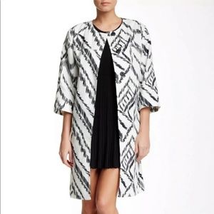 Valette Jacquard Print 3/4 Sleeve Lightweight Dress Jacket